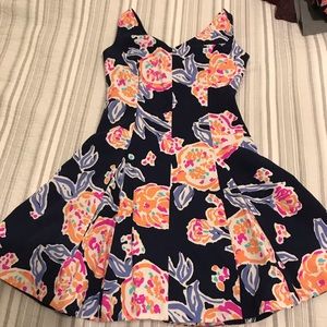 Lilly Pulitzer Clove dress in Bright Navy Pom Poms